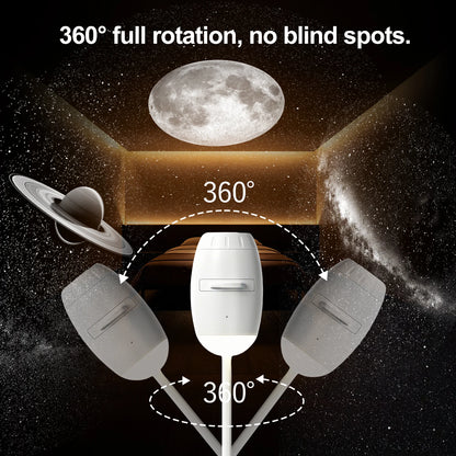 Mini Galaxy Star Projector Two in One Night Light Home Background Atmosphere Light Bedroom Car Decoration Children'S Gift
